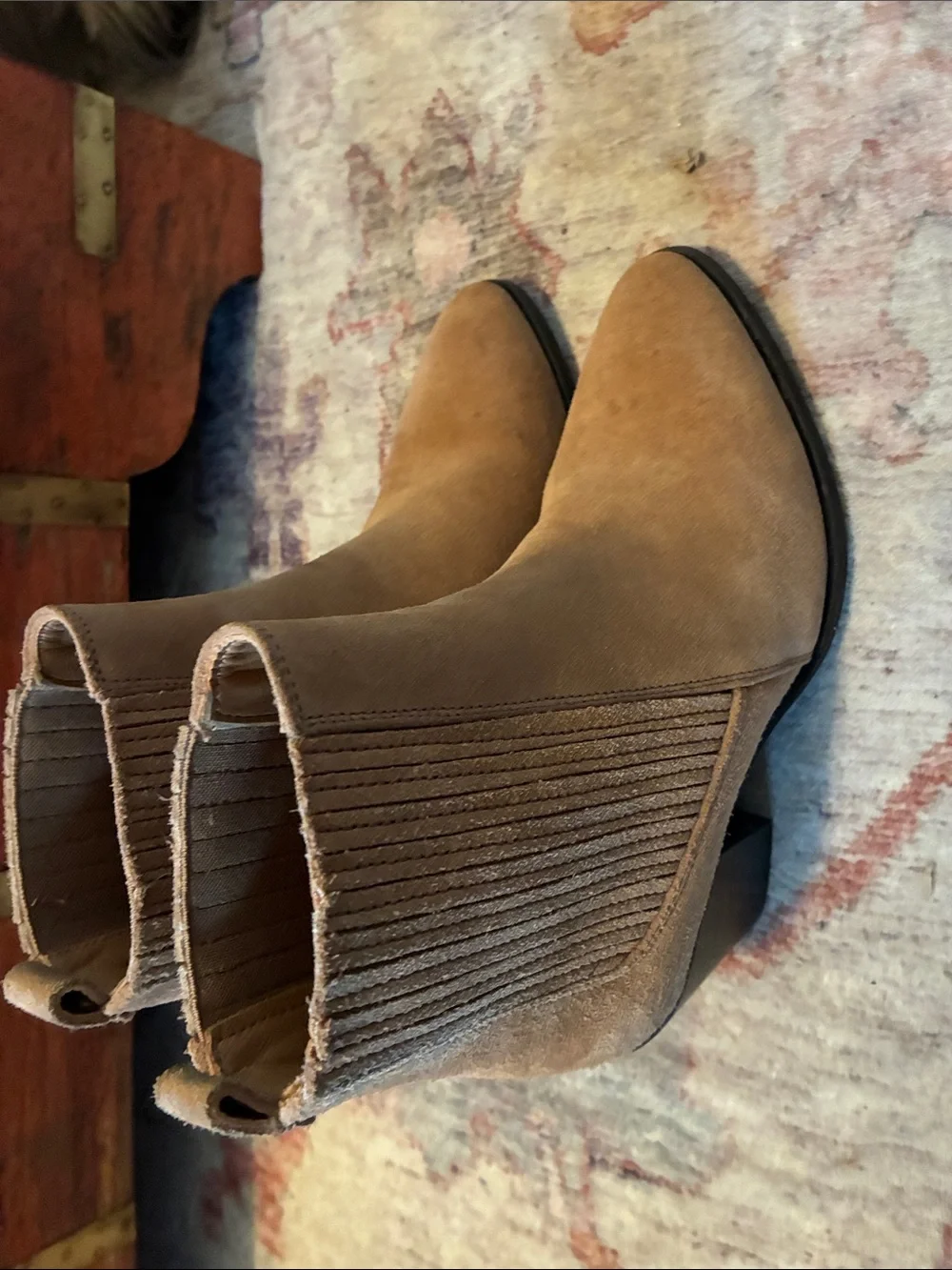 Clark’s Women's Suede Ankle Boots - Tan